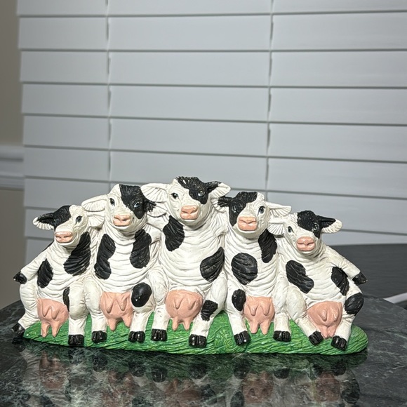 Nowell's Inc. 1993 Vintage Ceramic Cows Posing Mold Figurine - Picture 11 of 11